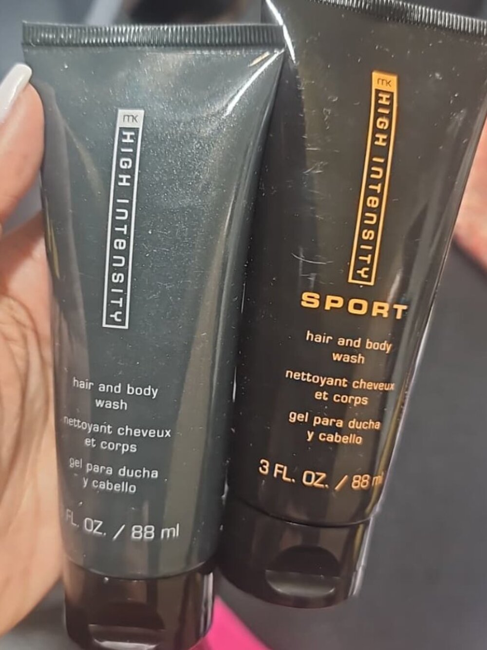 NWT Mary Kay MK High Intensity & Sport Hair and Body Wash Lot (3 oz each)